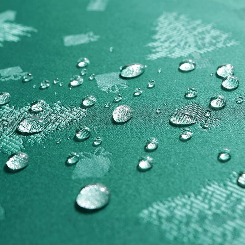 Rectangle Wrinkle Jacquard Polyester Christmas TableCloth - 图片 5