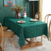 Rectangle Wrinkle Jacquard Polyester Christmas TableCloth - 图片 7