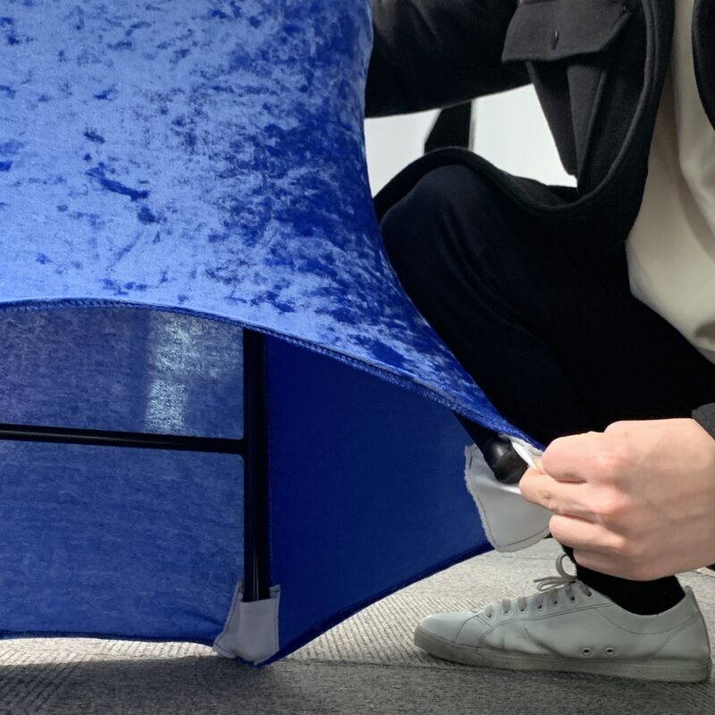 Wholesale Luxury Seat Spandex Velvet Folding Chair Cover - 图片 5
