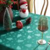 Rectangle Wrinkle Jacquard Polyester Christmas TableCloth - 图片 8