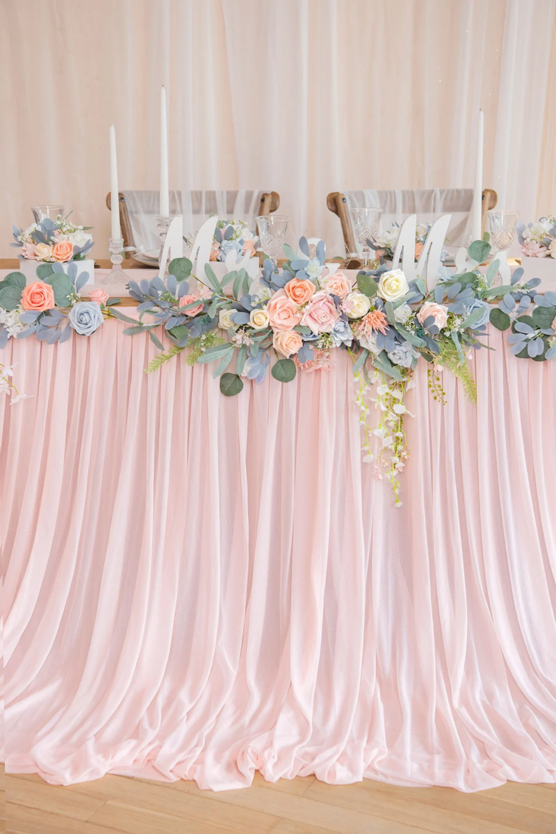 Rectangular Fancy Table Skirt Tulle Tutu Chiffon - 图片 6