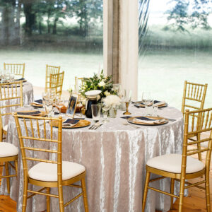 Crushed Velvet Table Cover Wedding Round Tablecloth