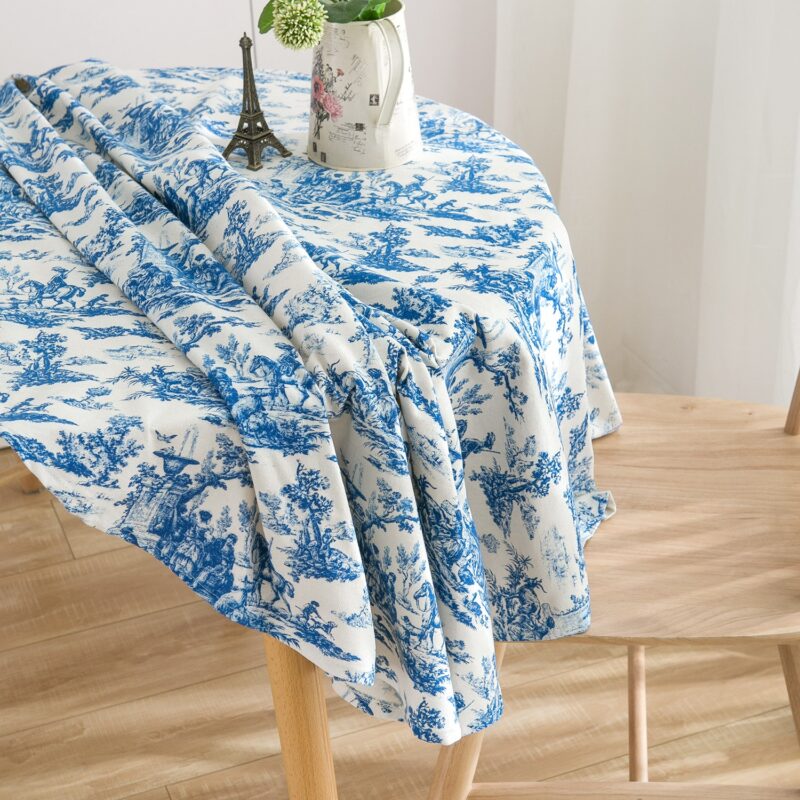 100% polyester floral Printed Tablecloth - 图片 2