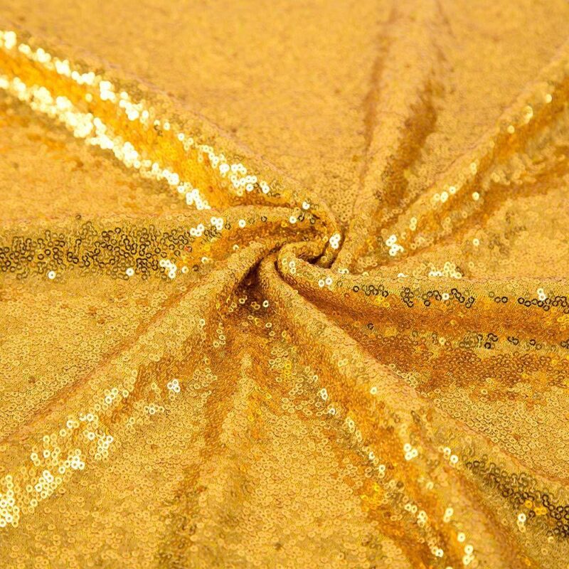 Custom luxury polyester tablecloth wedding sequin - 图片 6