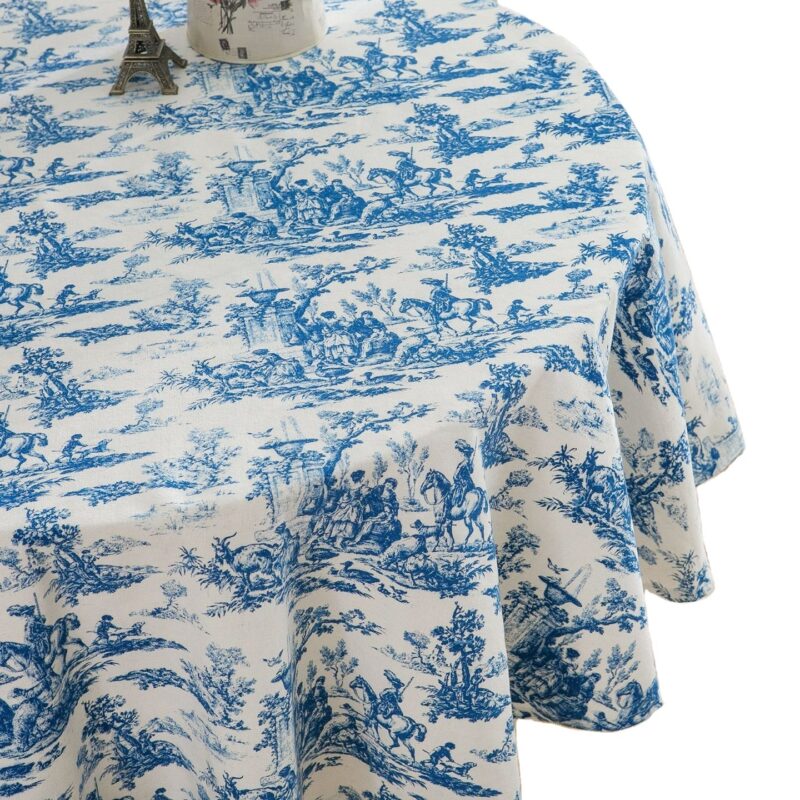 100% polyester floral Printed Tablecloth - 图片 7