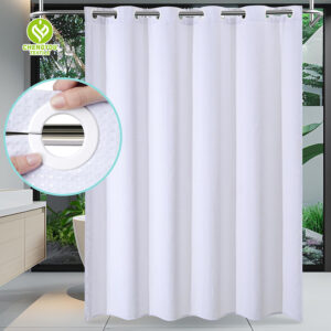 CY-SC-001 100% Polyester Waterproof Shower Curtain Solid Color