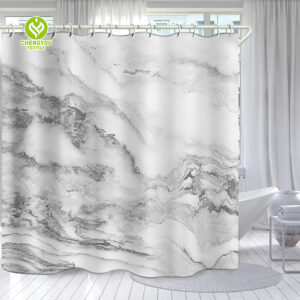 CY-SC-018 Innovative Design: 3D Printed Water Barrier Shower Curtain