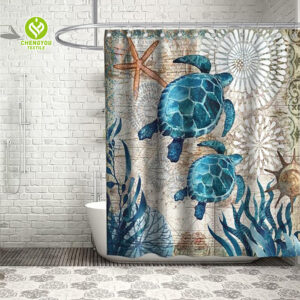 CY-SC-020 Futuristic Showers: 3D Printed Waterproof Polyester Drape