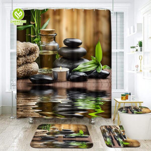 CY-SC-021 Protective Elegance: 3D Digital Print Shower Enclosure