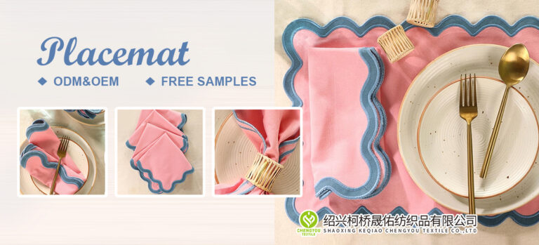 Best selling embroidery napkin and placemat