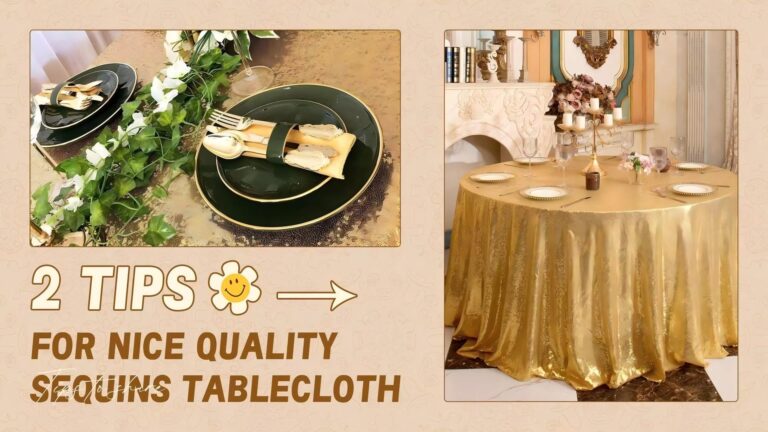 choose suitable sequin tablecloth