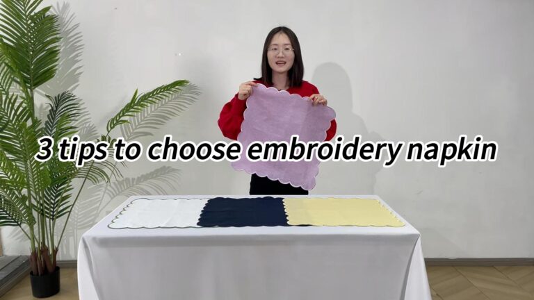 3 tips to choose embroidery napkin