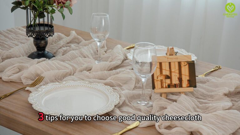 3 tips for you to choose good quality cheesecloth table runner.