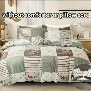 Quilts Bedding Set 100% Polyester Microfiber Bed Sheet Flower Printed Sheets Bed Quilts