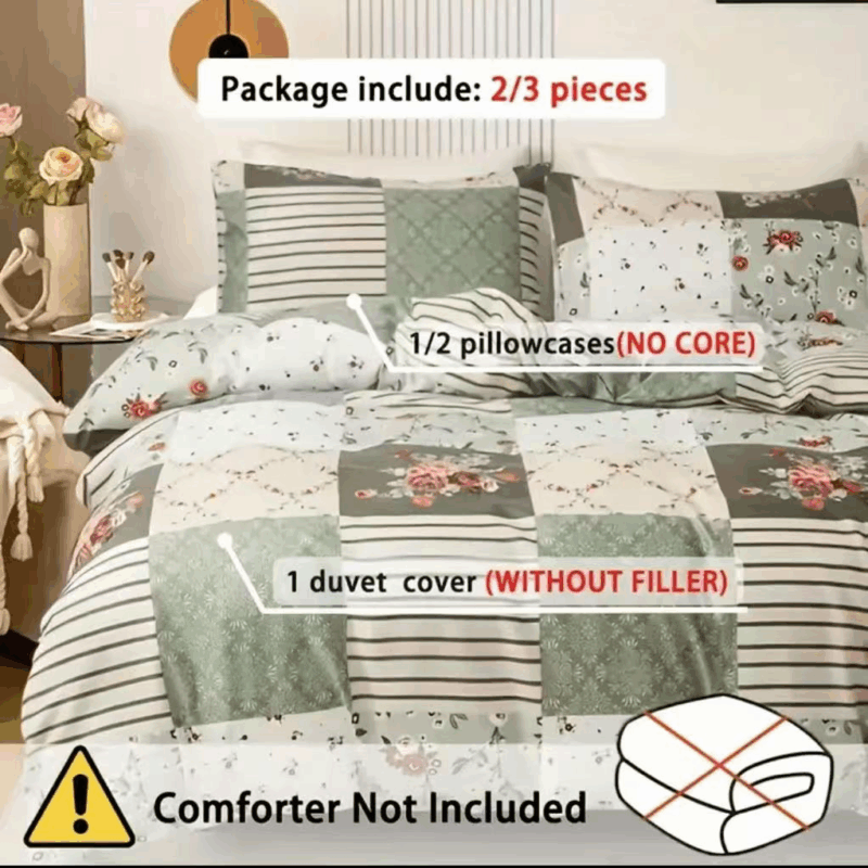 Quilts Bedding Set 100% Polyester Microfiber Bed Sheet Flower Printed Sheets Bed Quilts - 图片 2