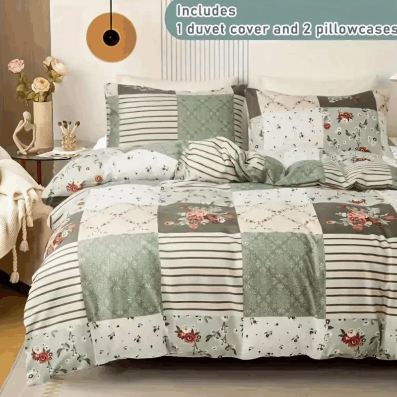 Quilts Bedding Set 100% Polyester Microfiber Bed Sheet Flower Printed Sheets Bed Quilts - 图片 3