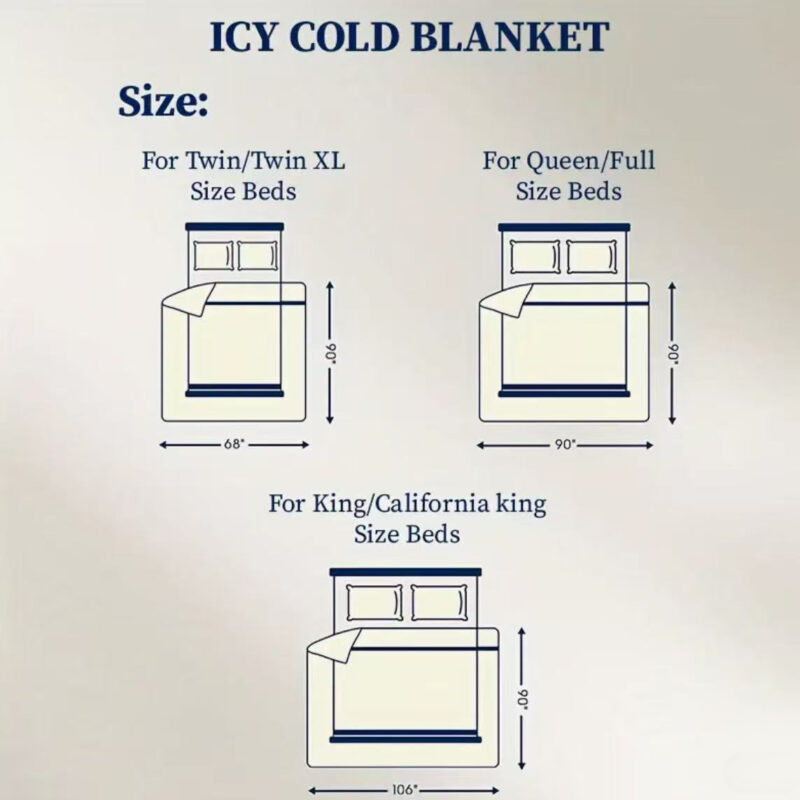 Cooling Comforter Cold Touch Fabric Absorbs Body Heat Double-Sided Cool Design Soft Fluffy Cooling Blanket - 图片 6
