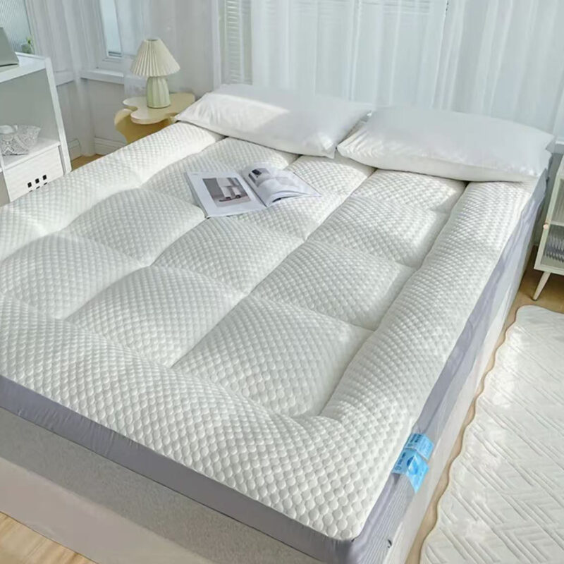 Queen Size Cooling Mattress Topper Pillow Top Quilted Fitted Mattress Protector Memory Deep Pocket Cooling Mattress Pad Cover - 图片 2