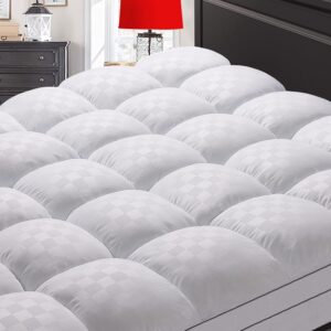 Queen king Cooling Mattress Topper Pad Bamboo Mattress Topper Queen Cooling Top Pad Deep Fitted Mattress Cover