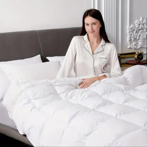 All-Season Queen Size Soft Quilted Alternative Comforter Reversible Duvet Insert Corner Tabs Winter Summer Warm Fluffy-Hotel Use