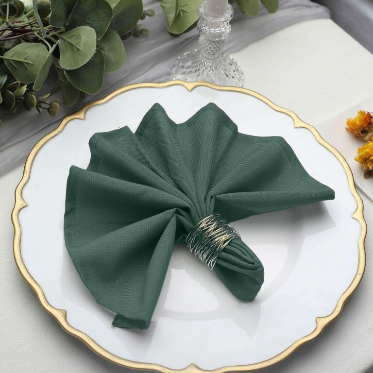 Add a Touch of Elegance with Hunter Emerald Green Dinner Napkins