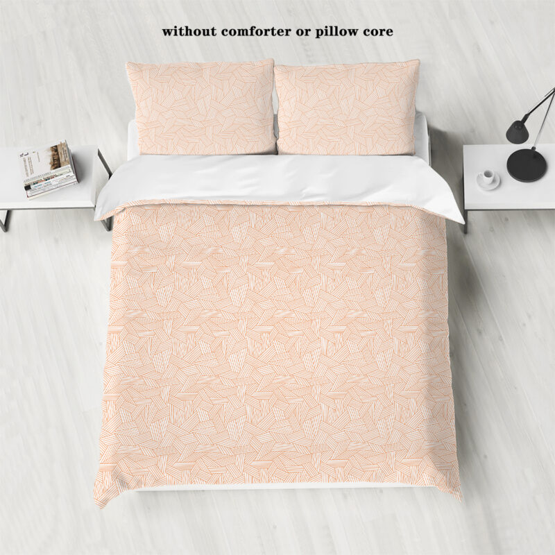 Custom Design Print Colorful 3 Pieces Super King Size Queen Quilt Bedding Set Duvet Cover with Pillowcases - 图片 2