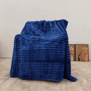 Solid Draw Flannel Fleece Blanket for Bed - Luxury Thick Fuzzy Couch Blanket for Winter - Fleece Blankets Wholesale
