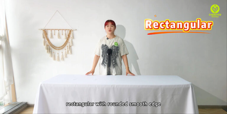 Rectangle Tablecloths with Rounded Corners
