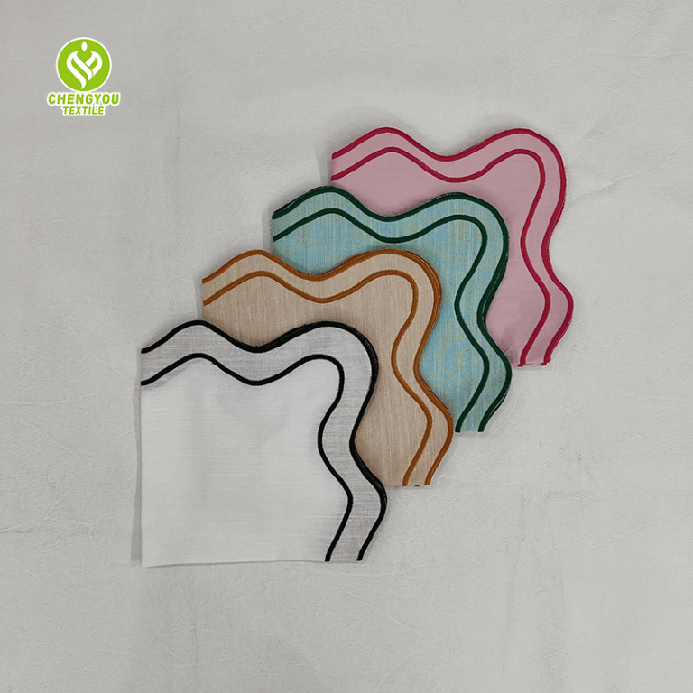 Scallop Edge Napkins,Perfect for weddings, bridal showers, and boutique events.