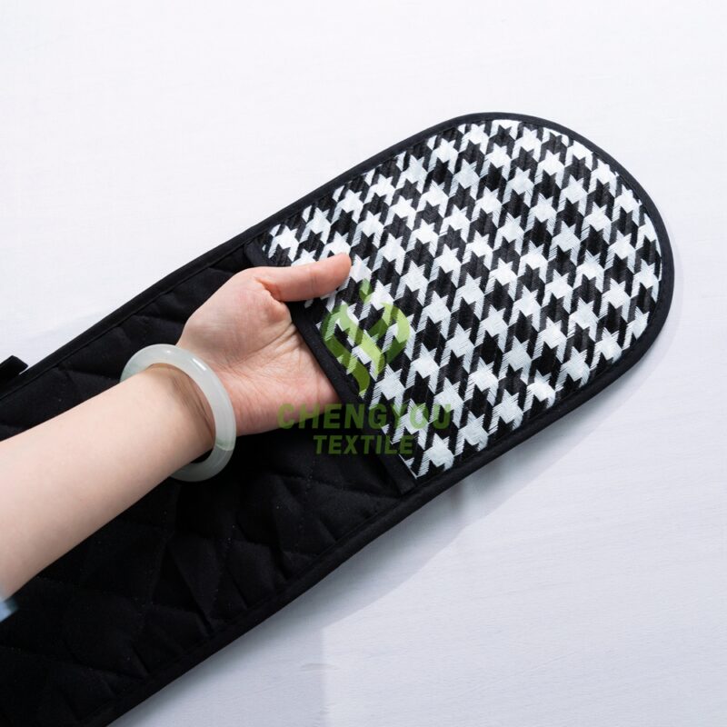 Wholesale Heat Resistant Potholder Double Oven Glove for Handling Hot Pots Extra Long Kitchen Cooking Baking Double Oven Mitt - 图片 7