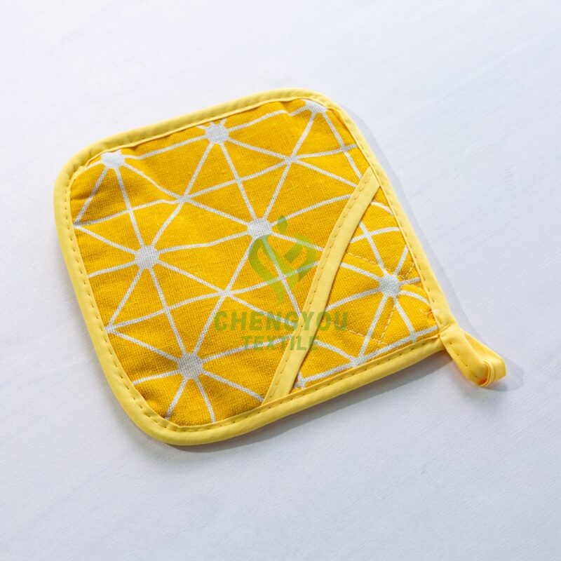 Custom logo Thicken Microwave Oven Mitts High Temperature Heat Resistant Printed Baking Oven Mittens for Kitchen - 图片 3