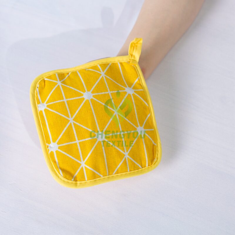 Custom logo Thicken Microwave Oven Mitts High Temperature Heat Resistant Printed Baking Oven Mittens for Kitchen - 图片 6
