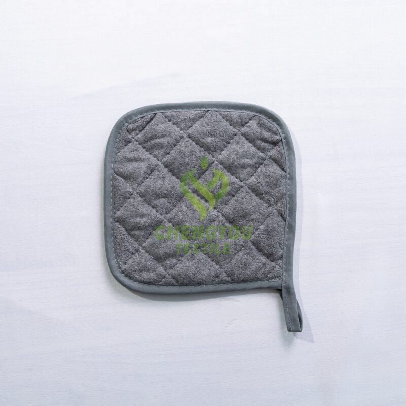 Durable Heat Resistant Terry Potholder Cotton Ergonomic Design for Comfortable Easy-Care Machine Washable Hot Pad - 图片 4