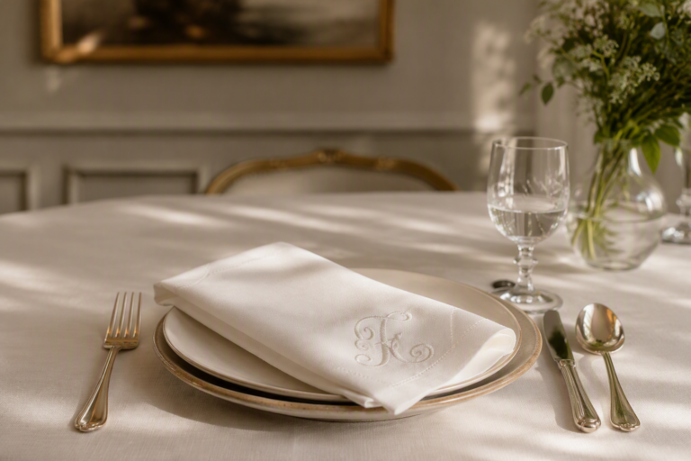 Custom Embroidered Napkins: A Guide to Monograms, Logos & Personalization