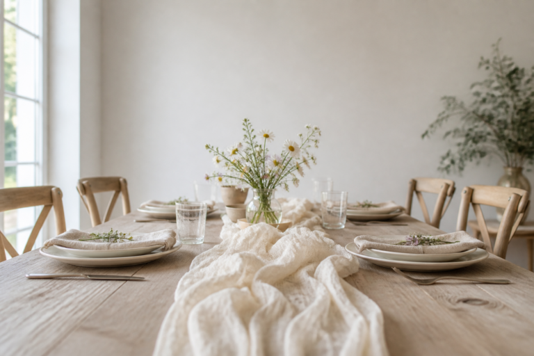 Gauze Table Runners: The Complete Guide to Soft, Sheer Table Linens