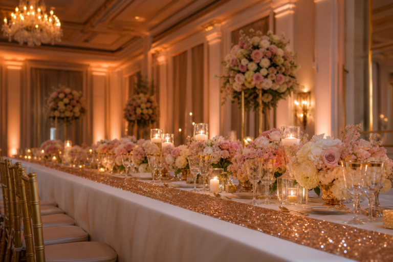 Wedding & Event Table Runners: A Buyer’s Guide to Sequin, Satin & Chiffon
