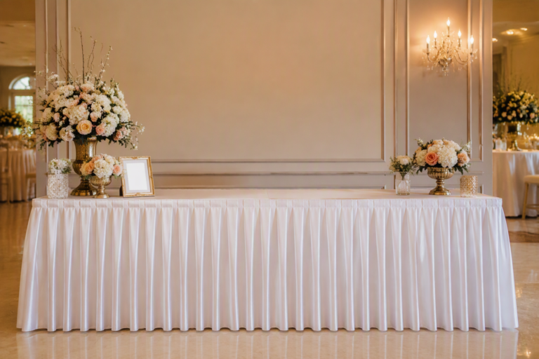 Table Skirts: The Complete Buyer’s Guide to Types, Fabrics, Sizes & Uses