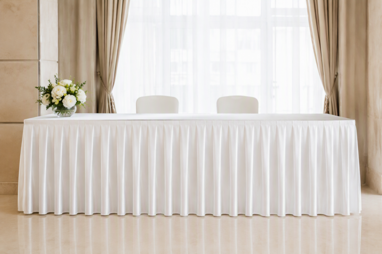 Caring for Table Skirts: How to Wash, Press, Re-Pleat and Store Them to Last